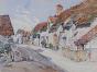 Etienne GAUDET - Peinture originale - Aquarelle - Maisons de Vendée