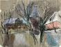 Janie Michels - Peinture originale - Gouache - Normandie en hiver 3