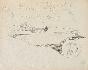 Auguste ROUBILLE - Dessin original - Encre - A toute allure sur la cote d'Azur