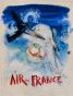 Janine JANET - Peinture originale - Aquarelle - Projet pour Air France