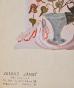 Janine JANET - Peinture originale - Gouache -  Projet pour décor de vitrine 2