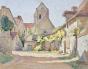 Paul CORDONNIER - Peinture Originale - Aquarelle - Village de la Creuse 2