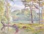 Paul CORDONNIER - Peinture Originale - Aquarelle - Vallée de la Creuse 6, 1911