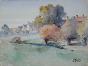 Etienne GAUDET - Peinture originale - Aquarelle - Paysage 13