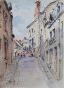 Etienne GAUDET - Peinture originale - Aquarelle - Blois 9, Rue Chemonton