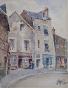 Etienne GAUDET - Peinture originale - Aquarelle - Rue Beauvoir à Blois