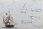 Antoine ROUX - Peinture originale - Aquarelle - Marins