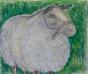 Edouard RIGHETTI - Peinture originale - Aquarelle - Le mouton du Mont St Michel