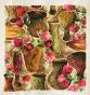 Lizzie Derriey - Peinture originale - Gouache - Projet tissu 128
