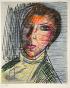 CORSIA Gilbert- Lithographie originale signée- La femme aux yeux bleus