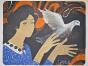 GANNE Yves - Estampe originale - Lithographie - L'envol de la colombe