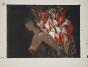 Michele SALMON - Estampe  originale - Lithographie - Femme noire au bouquet éclatant