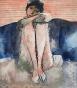 Guy Bardone - Peinture originale - Aquarelle - Les pieds joints
